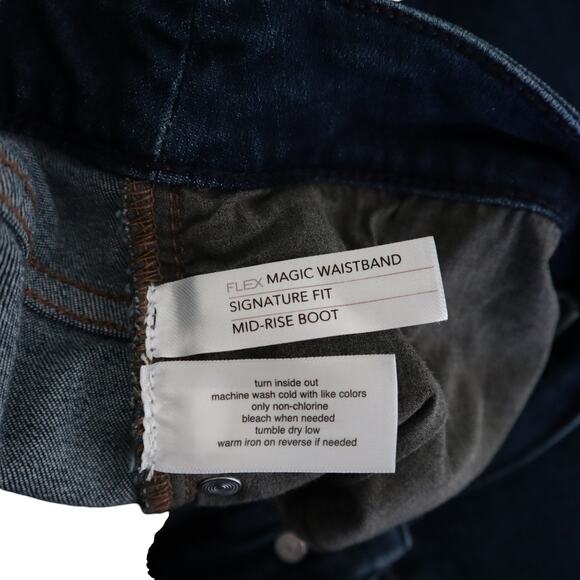 Lane Bryant Womens Mid Rise Boot Cut Jeans Plus Size 24 Signature Fit Dark Wash - Picture 6 of 11